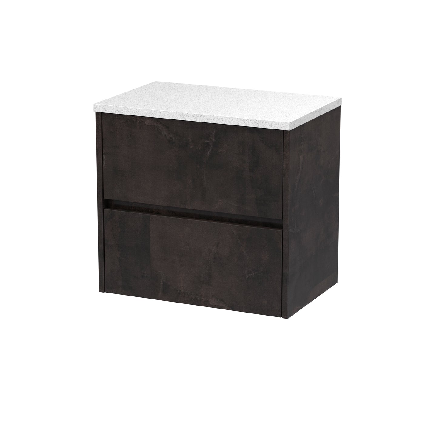 NUIE 600mm Wall Hung 2 Drawer Unit & Worktop