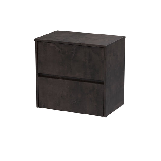 NUIE 600mm Wall Hung 2 Drawer Unit & Worktop