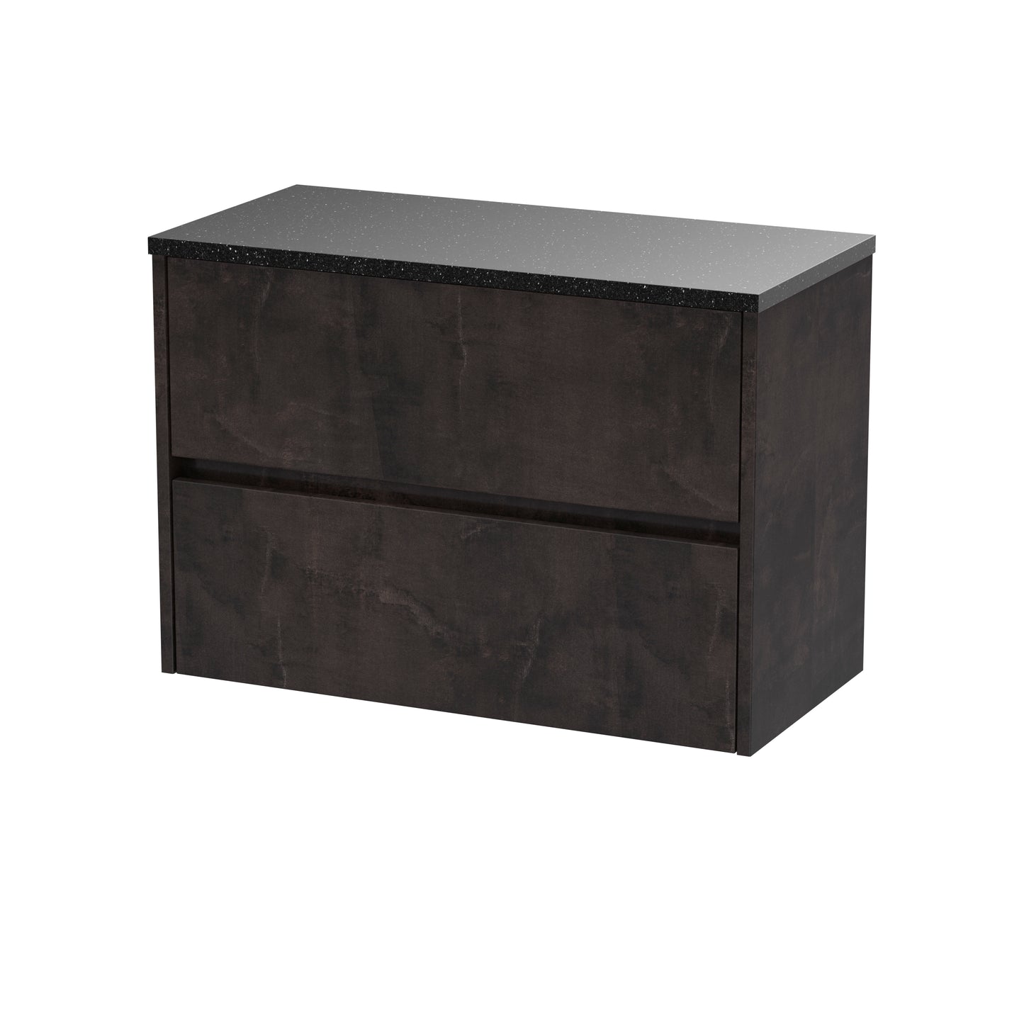 NUIE 800mm Wall Hung 2 Drawer Unit & Worktop