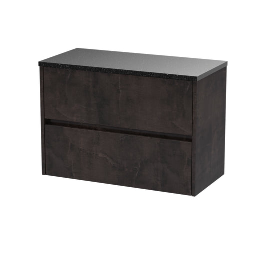 NUIE 800mm Wall Hung 2 Drawer Unit & Worktop