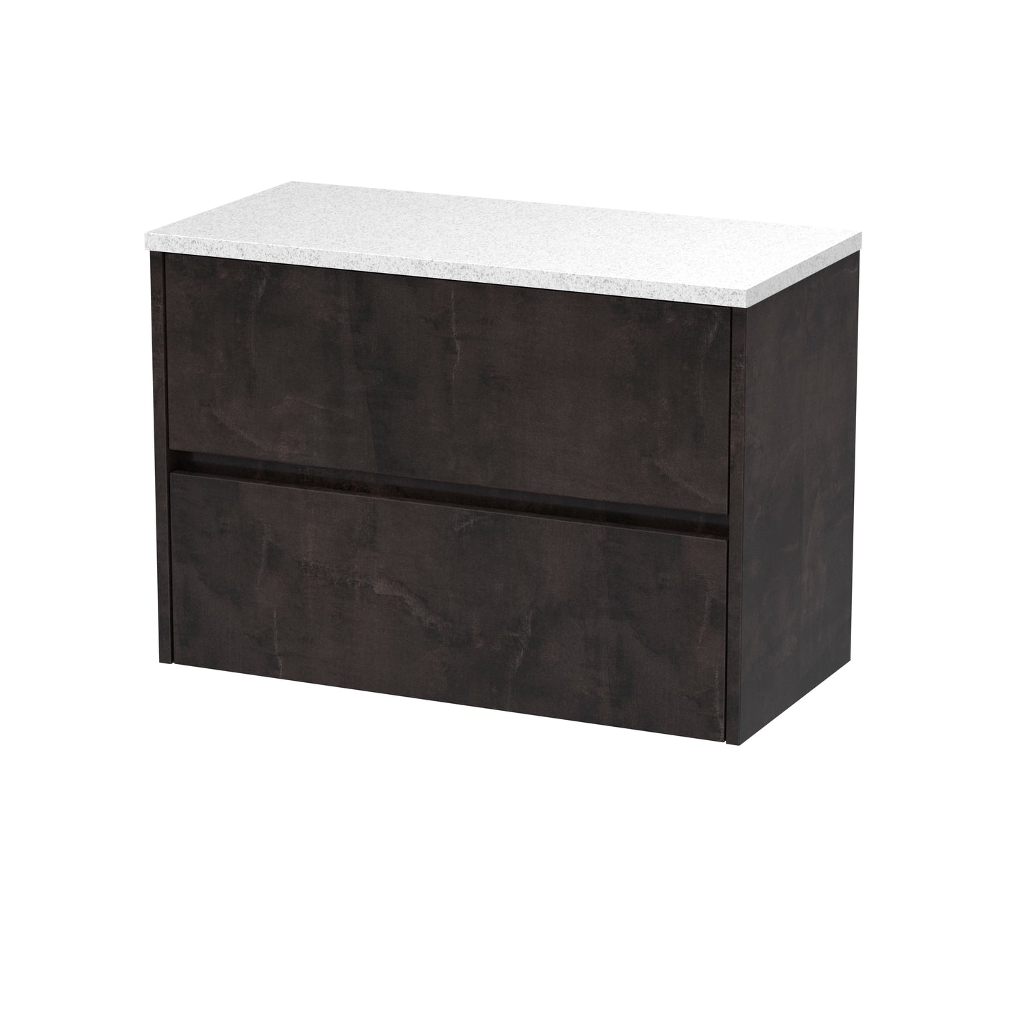 NUIE 800mm Wall Hung 2 Drawer Unit & Worktop