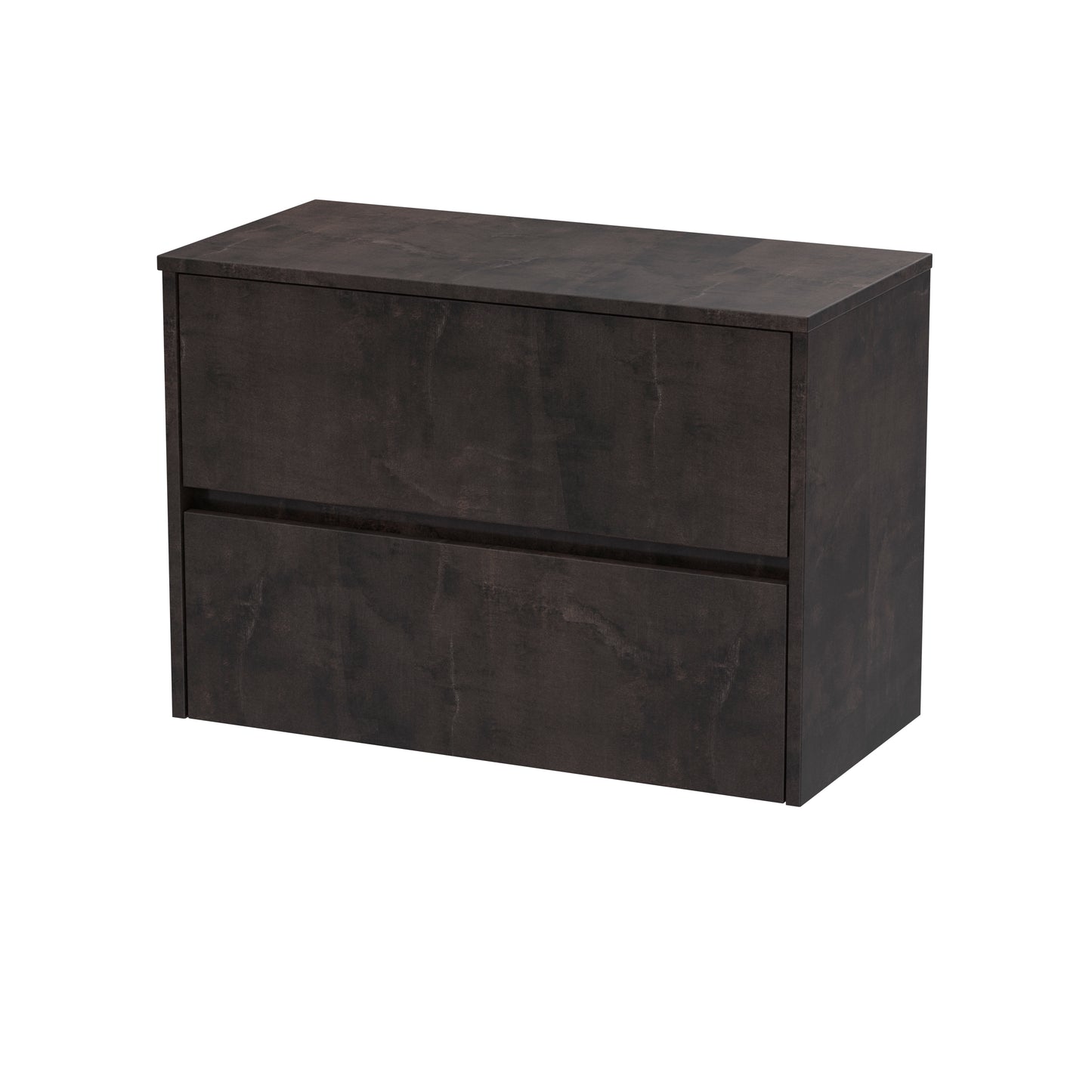 NUIE 800mm Wall Hung 2 Drawer Unit & Worktop
