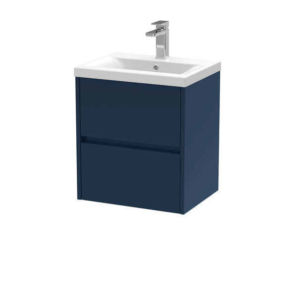 NUIE 500mm Wall Hung 2-Drawer Unit & Basin 1