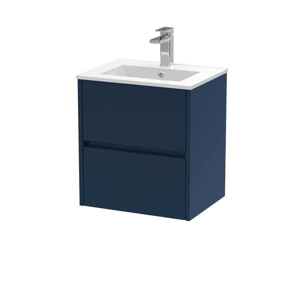 NUIE 500mm Wall Hung 2-Drawer Unit & Basin 2