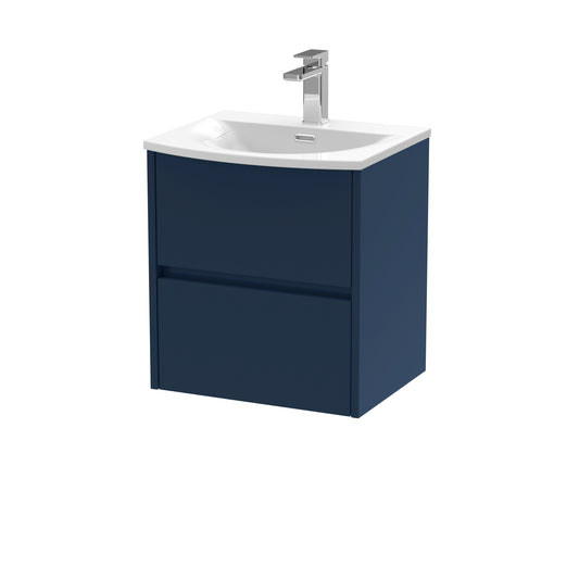 NUIE 500mm Wall Hung 2-Drawer Unit & Basin 4
