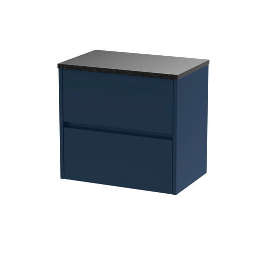 NUIE 600mm Wall Hung 2-Drawer Unit & Laminate Worktop
