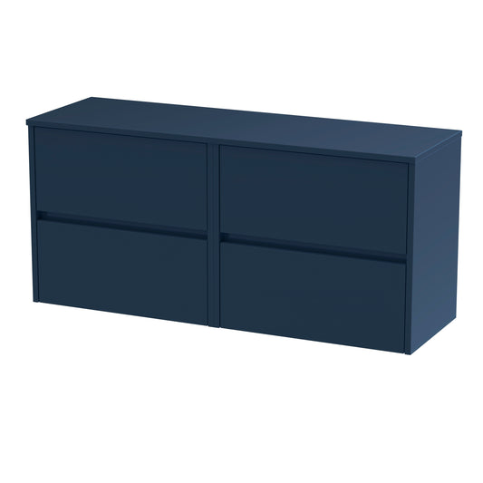 NUIE 1200mm Wall Hung 4-Drawer Unit & Worktop