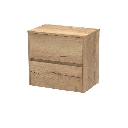 NUIE 600mm Wall Hung 2 Drawer Unit & Worktop