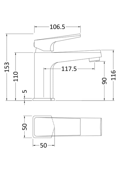 NUIE Mono Basin Mixer