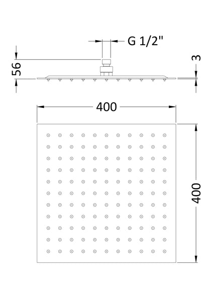 Hudson Reed Fixed Head