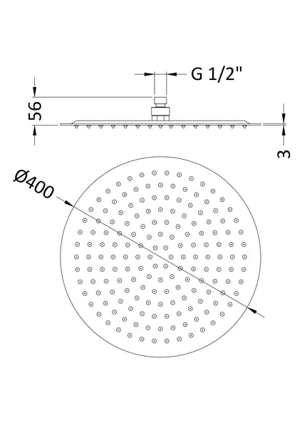 Hudson Reed Fixed Head