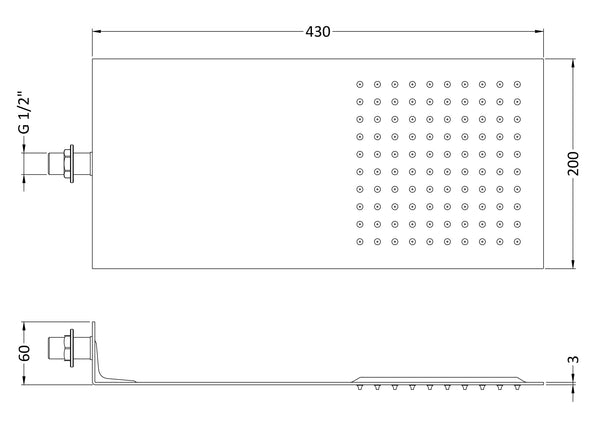 Hudson Reed Fixed Head