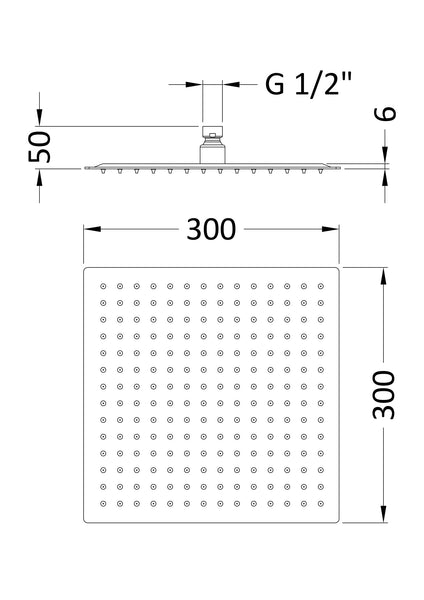 Hudson Reed Fixed Head