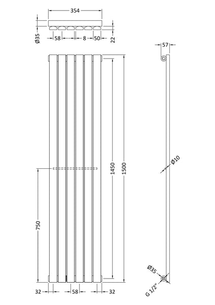 NUIE Single Panel Designer Radiator