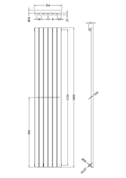 NUIE Single Panel Designer Radiator