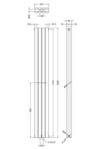 NUIE Compact Designer Radiator