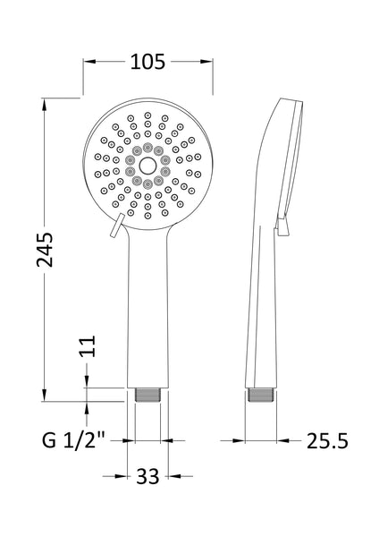 NUIE Multifunction Water Saving Handset