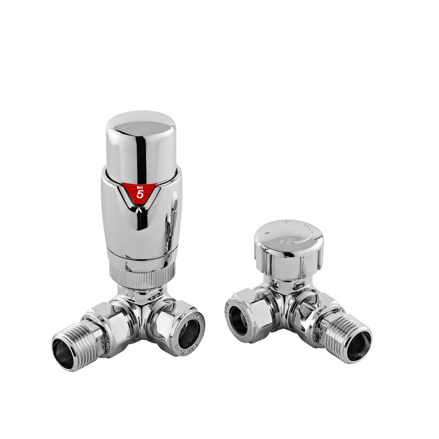NUIE Corner Thermostatic Radiator Valve Pack