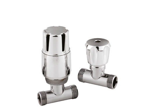 NUIE Straight Radiator Valve Pack (Pairs)
