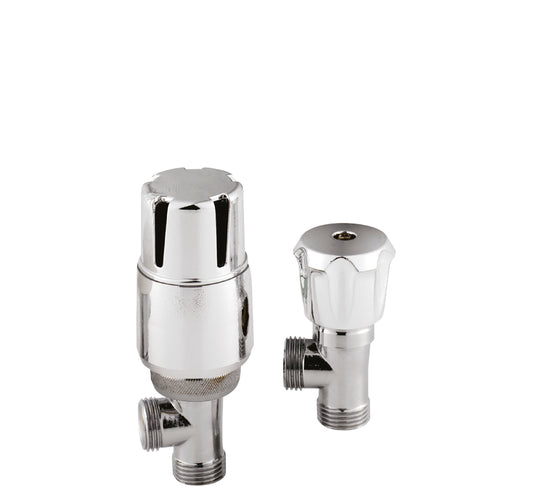 NUIE Angled Thermostatic Radiator Valve Pack