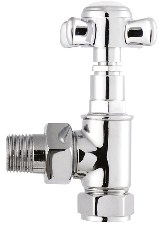 Hudson Reed Crosshead Angled Radiator Valve Pack (Pairs)