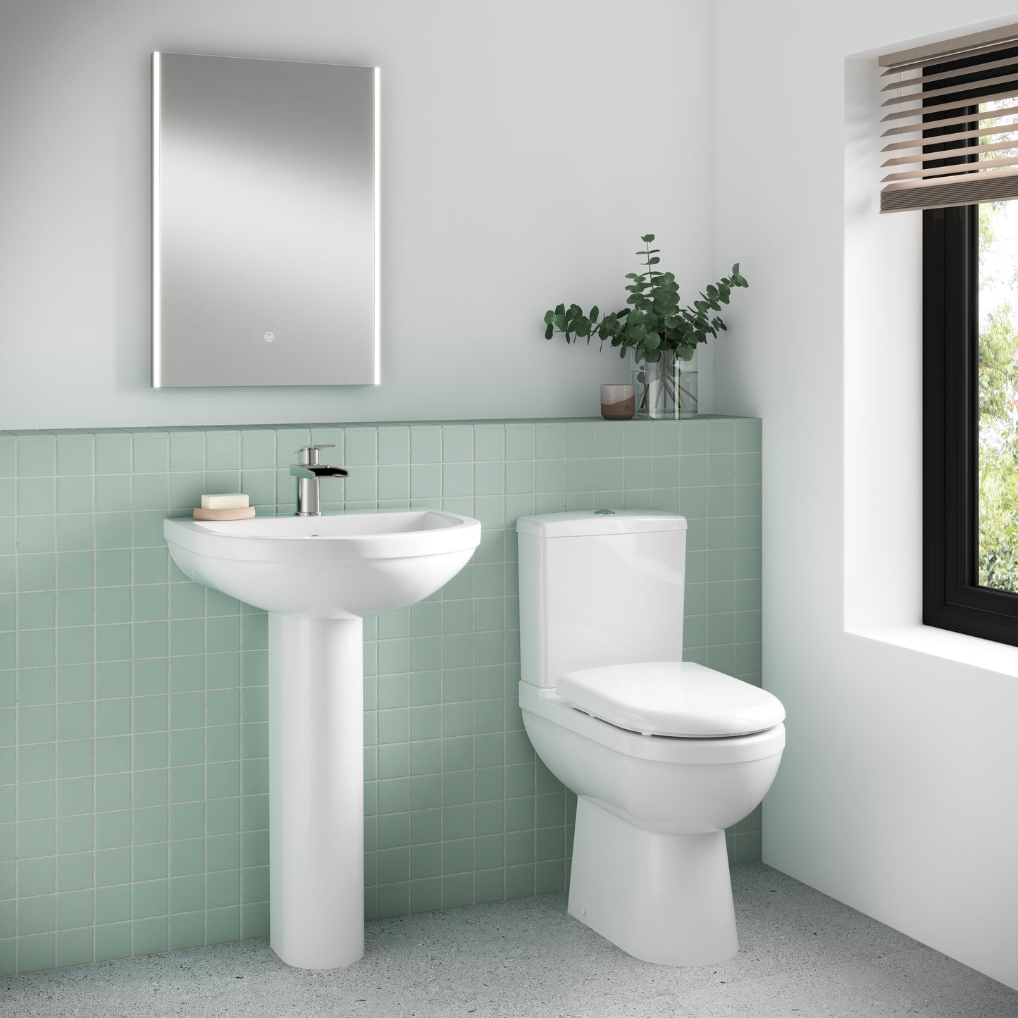 NUIE 550mm 1TH Basin & Pedestal