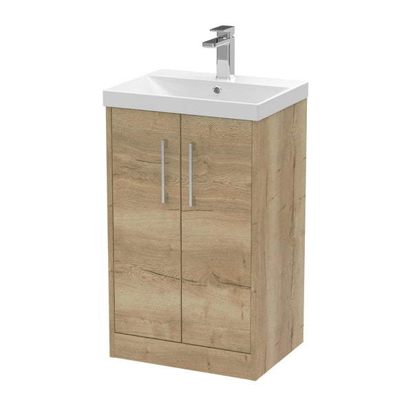Hudson Reed 500mm Floor Standing 2 Door Vanity & Basin 3