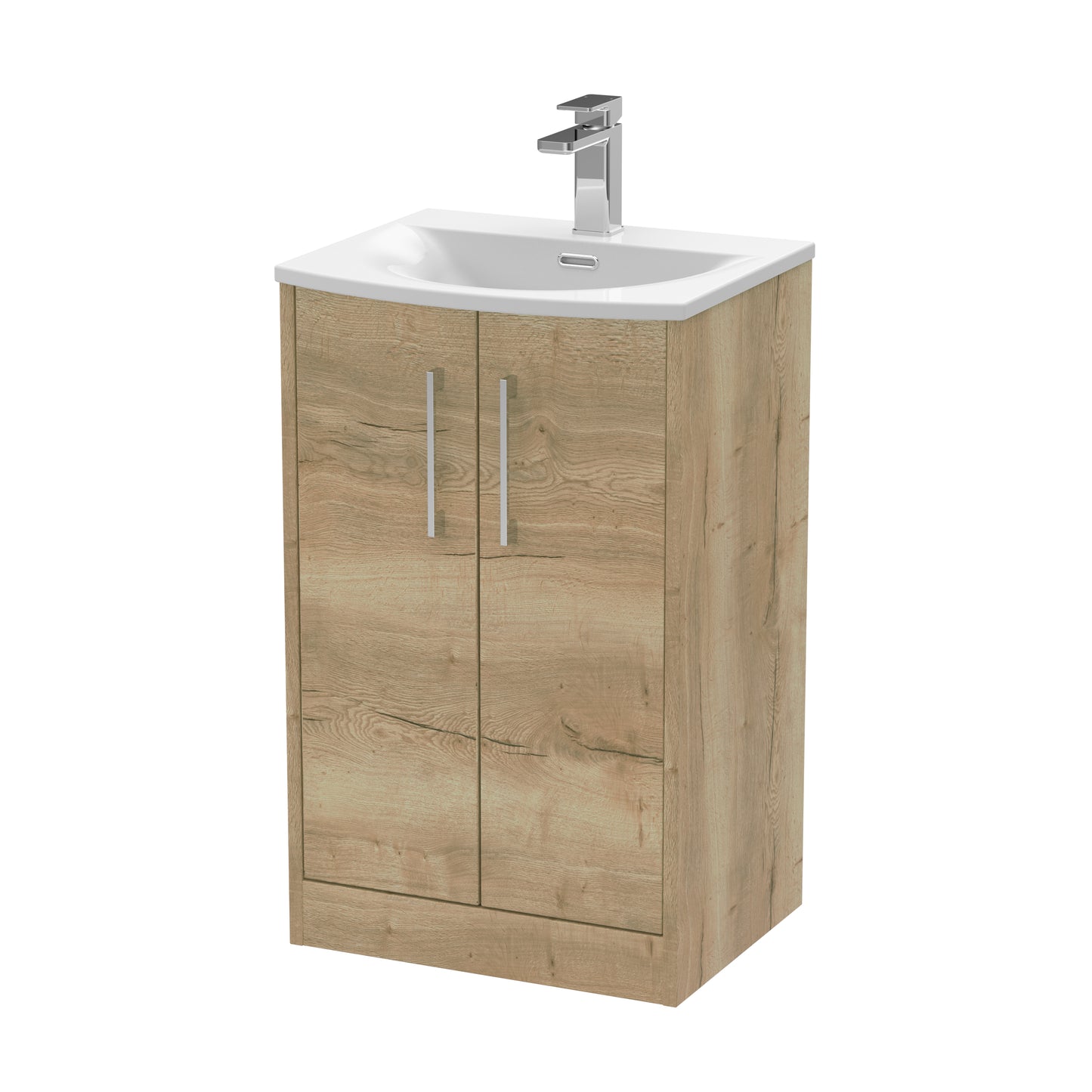 Hudson Reed 500mm Floor Standing 2 Door Vanity & Basin 4