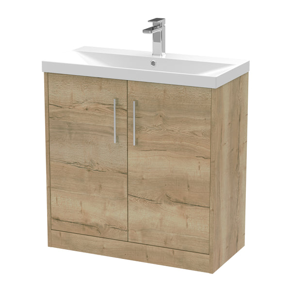 Hudson Reed 800mm Floor Standing 2 Door Vanity & Basin 3