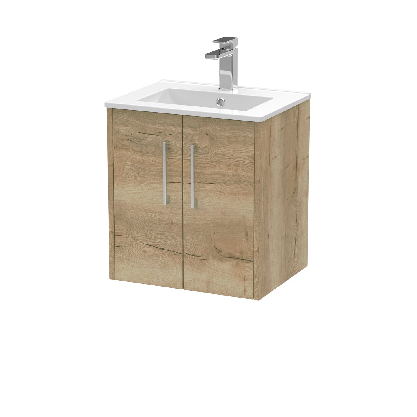 Hudson Reed 500mm Wall Hung 2 Door Vanity & Basin 2
