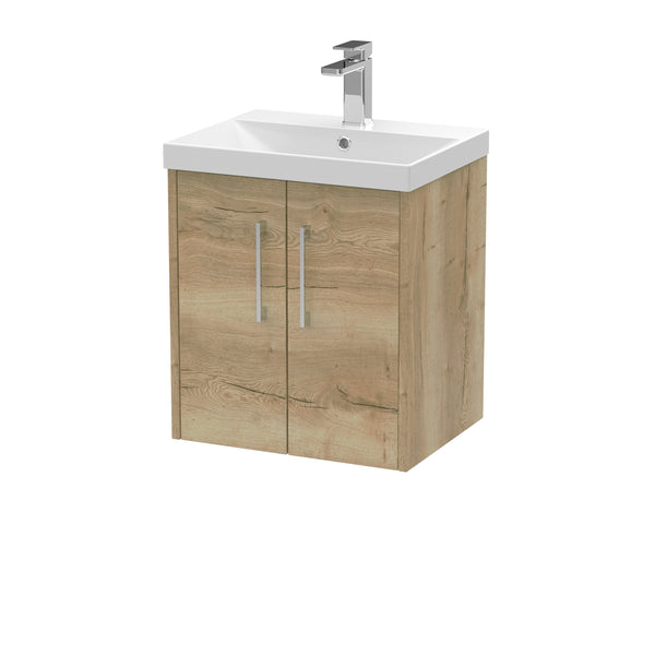 Hudson Reed 500mm Wall Hung 2 Door Vanity & Basin 3