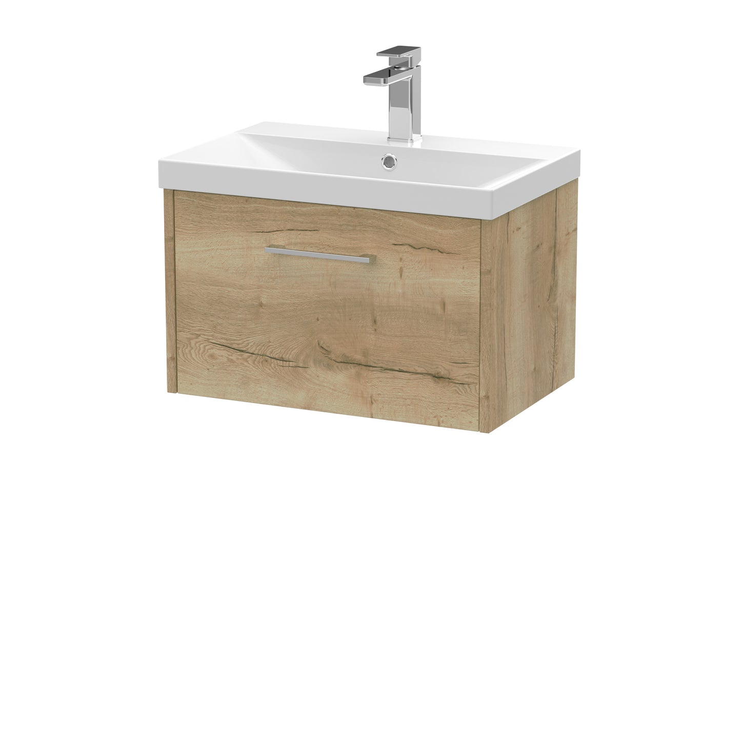 Hudson Reed 600mm Wall Hung Single Drawer Vanity & Basin 3