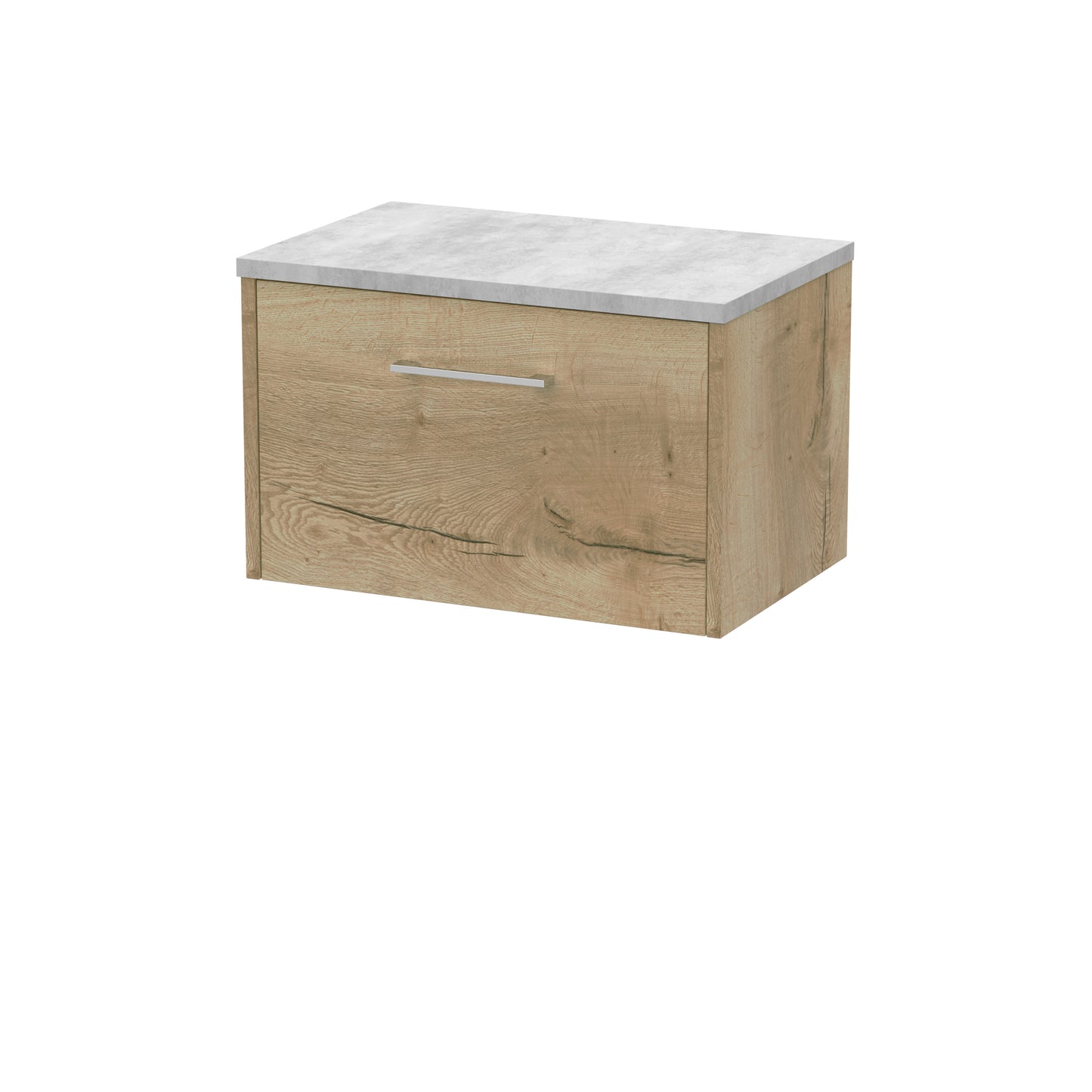 Hudson Reed 600mm Wall Hung Single Drawer Vanity & Laminate Top