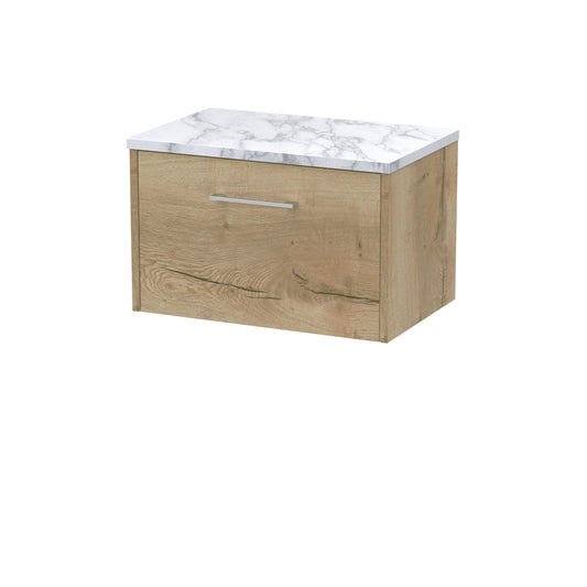 Hudson Reed 600 Wall Hung Single Drawer Vanity & Laminate Worktop