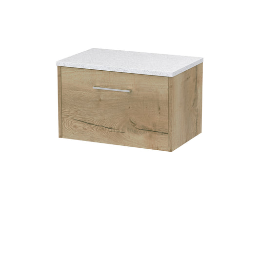 Hudson Reed 600mm Wall Hung Single Drawer Vanity & Laminate Top