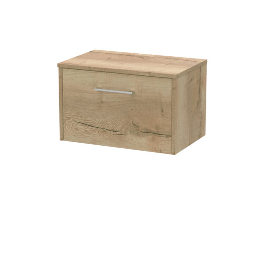 Hudson Reed 600mm Wall Hung Single Drawer Vanity & Worktop