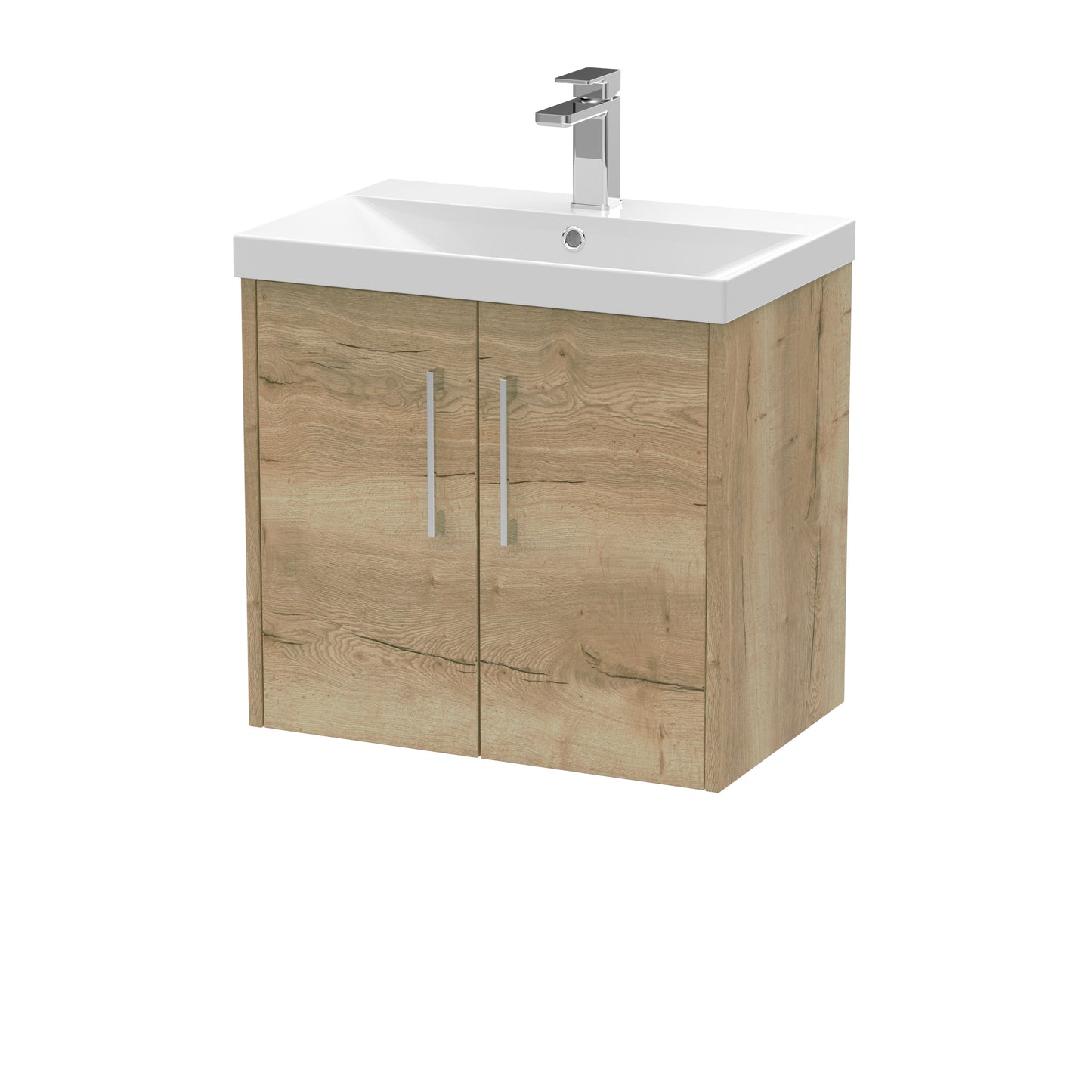Hudson Reed 600mm Wall Hung 2 Door Vanity & Basin 3