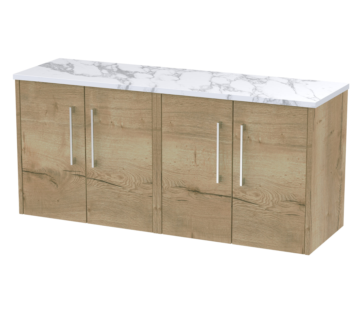 Hudson Reed 1200 Wall Hung 4-Door Vanity & Laminate Worktop