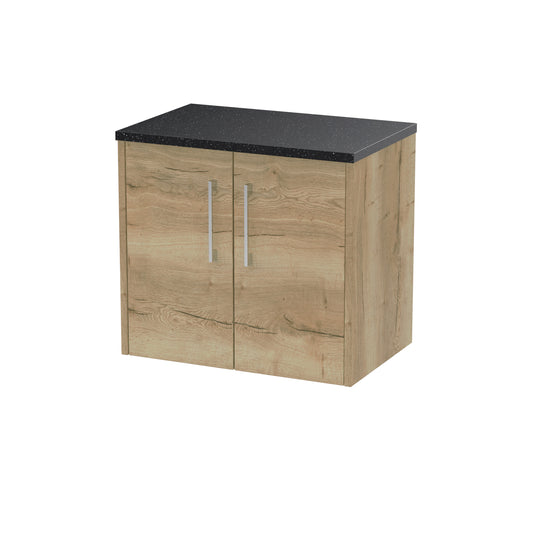Hudson Reed 600mm Wall Hung 2 Door Vanity & Laminate Top