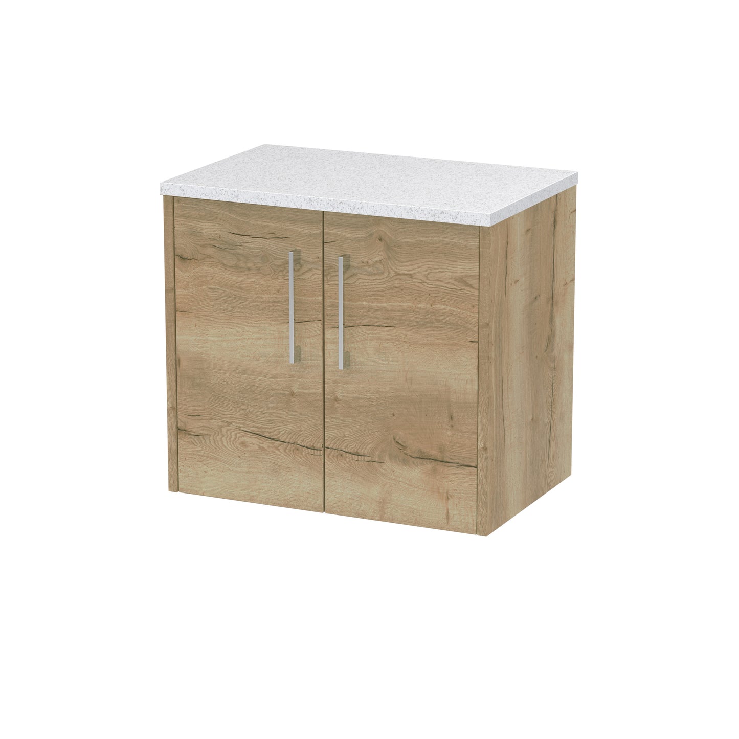 Hudson Reed 600mm Wall Hung 2 Door Vanity & Laminate Top