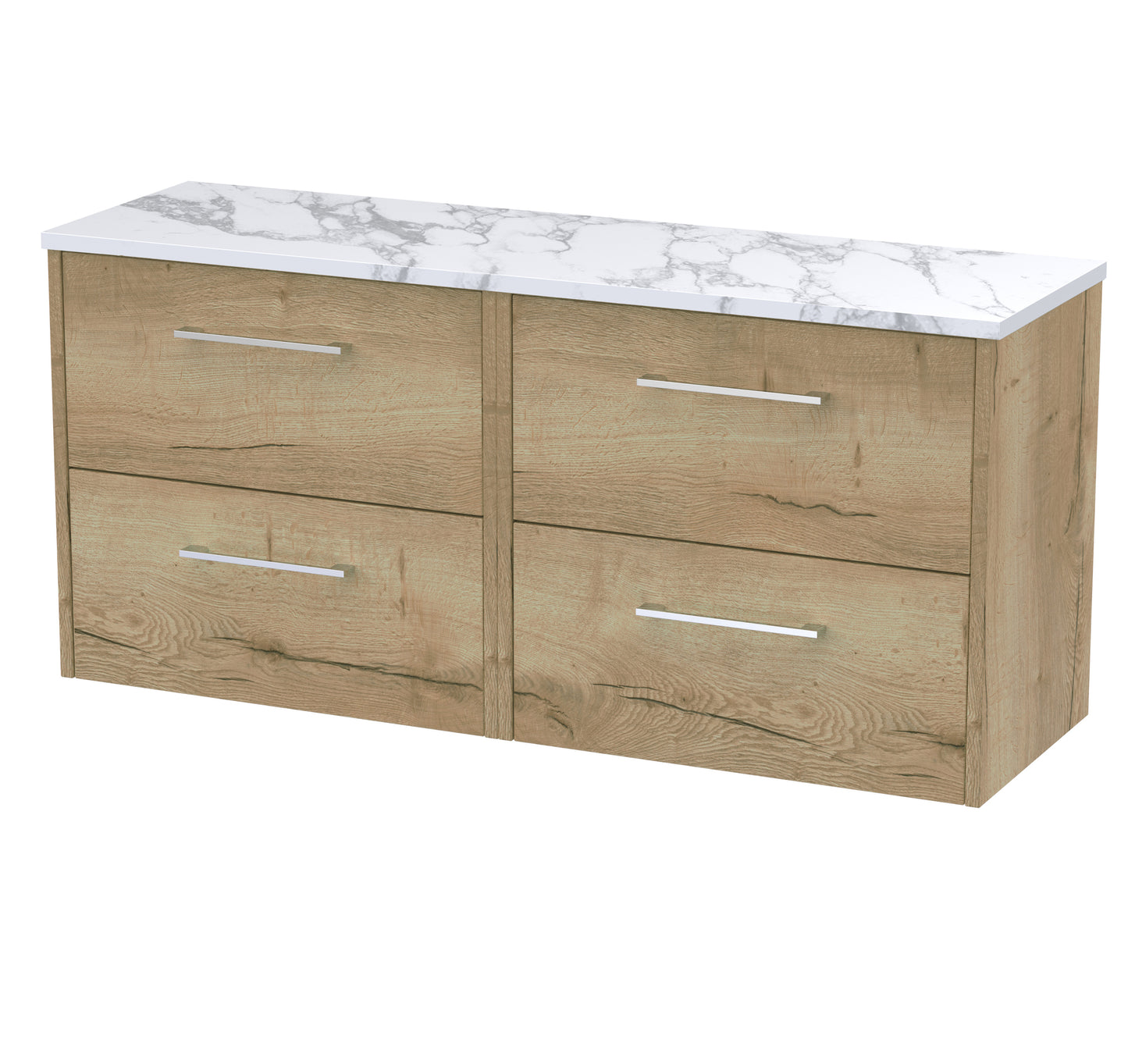 Hudson Reed 1200 Wall Hung 4-Drawer Vanity & Laminate Worktop