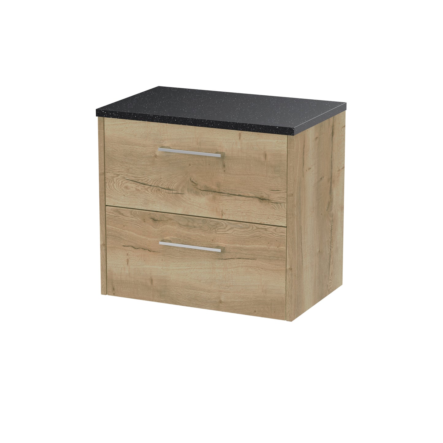 Hudson Reed 600mm Wall Hung 2 Drawer Vanity & Laminate Top