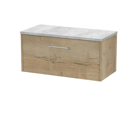 Hudson Reed 800mm Wall Hung Single Drawer Vanity & Laminate Top