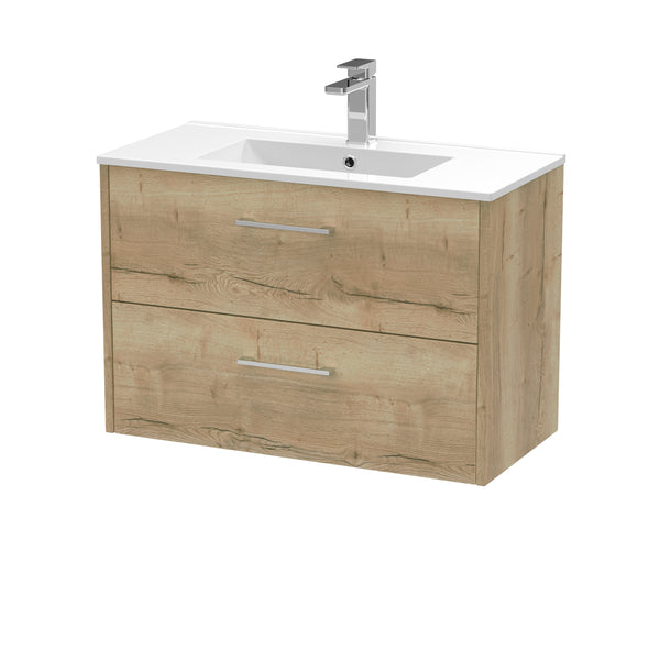 Hudson Reed 800mm Wall Hung 2 Drawer Vanity & Basin 2
