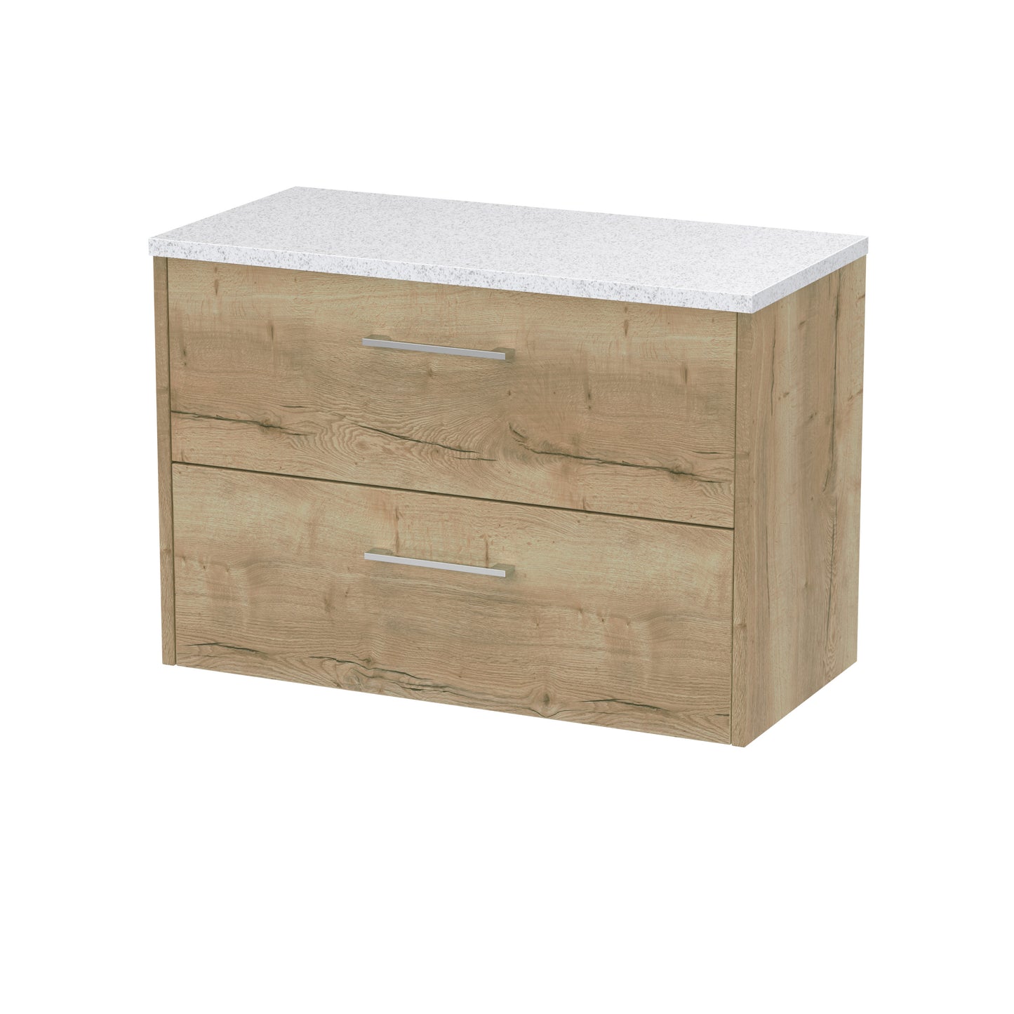 Hudson Reed 800mm Wall Hung 2 Drawer Vanity & Laminate Top