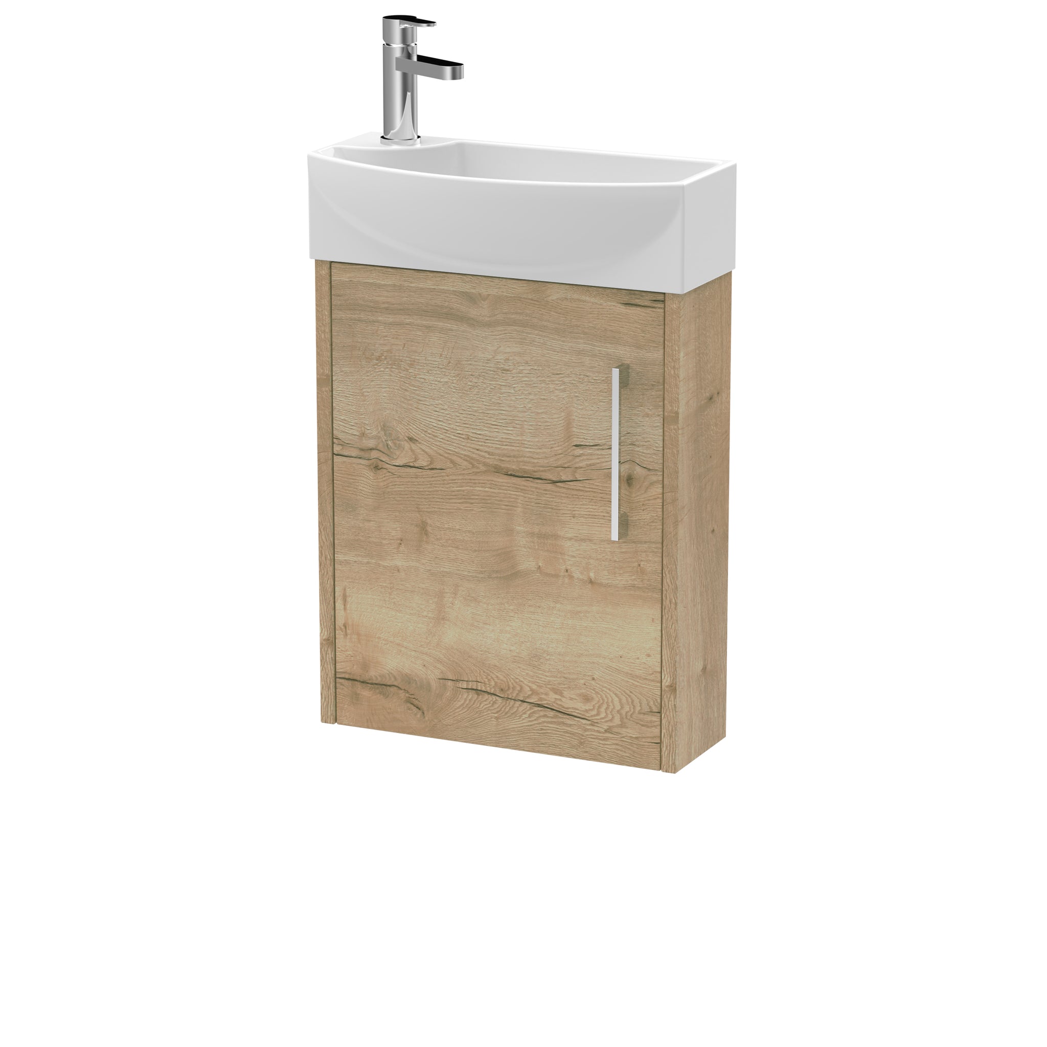 Hudson Reed 440mm Wall Hung 1 Door Unit & 1TH Basin RH