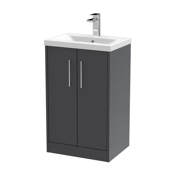 Hudson Reed 500mm Floor Standing 2 Door Vanity & Basin 1