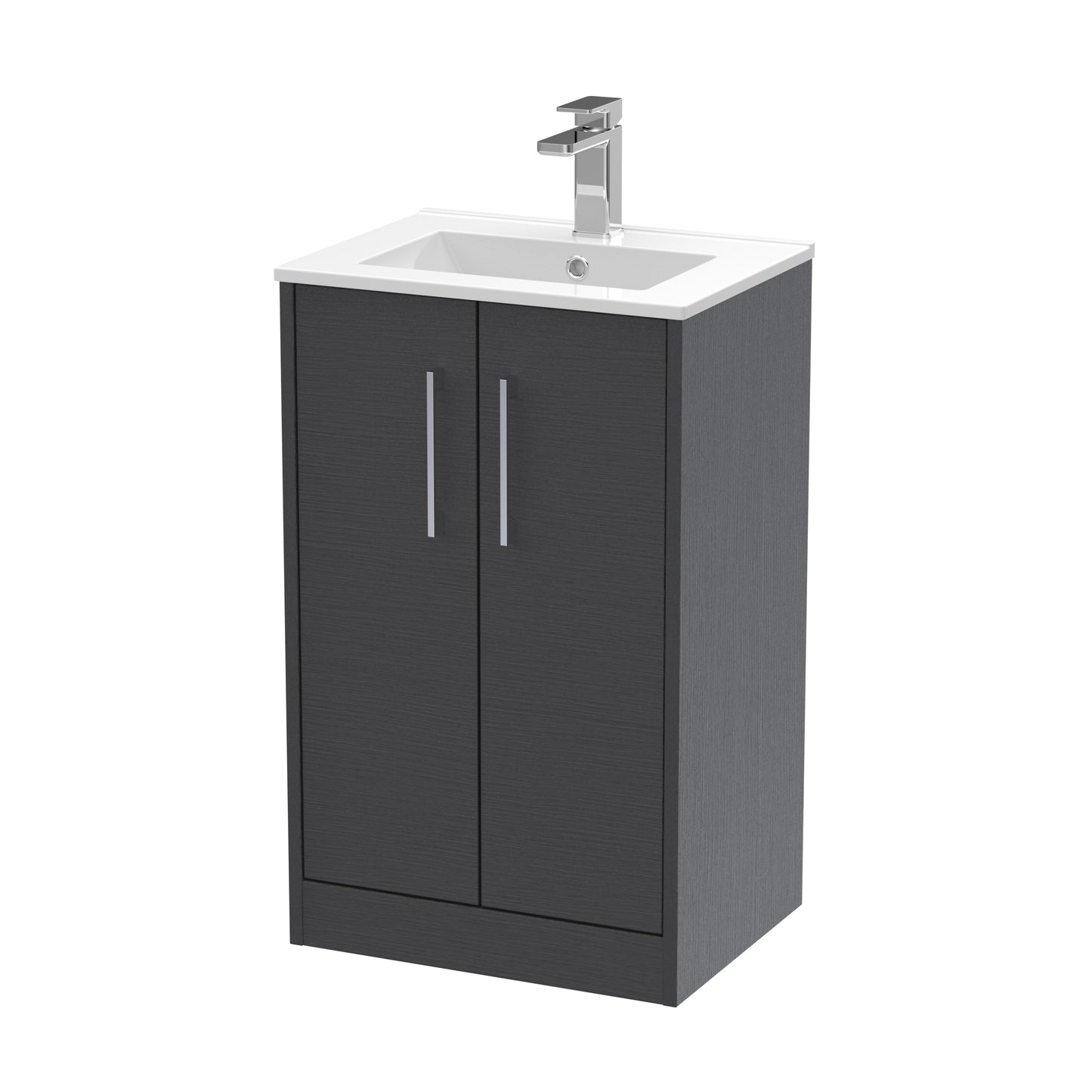 Hudson Reed 500mm Floor Standing 2 Door Vanity & Basin 2