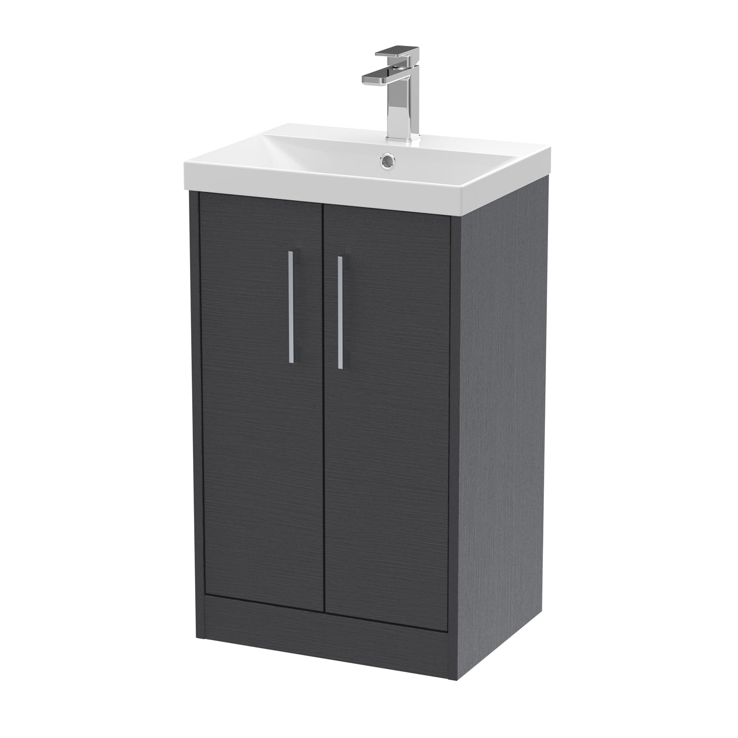 Hudson Reed 500mm Floor Standing 2 Door Vanity & Basin 3