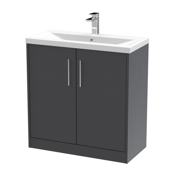 Hudson Reed 800mm Floor Standing 2 Door Vanity & Basin 1
